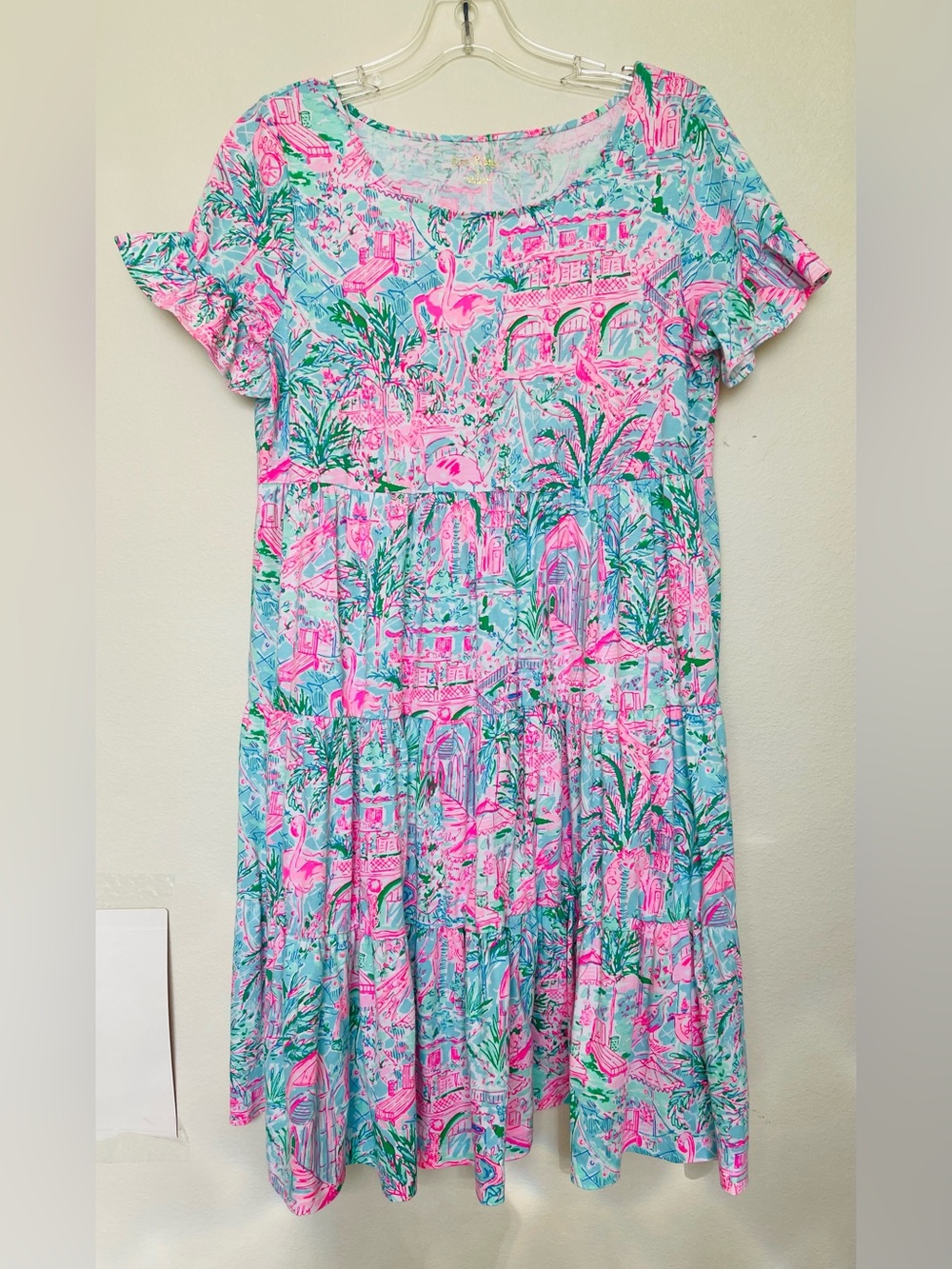 Lilly Pulitzer Tiered Vibrant Print Dress